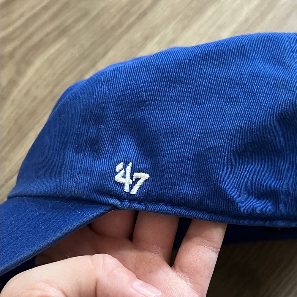 Men’s NY Giants NFL ‘47 Brand Royal Blue Cleanup Adjustable Hat - Picture 9 of 10